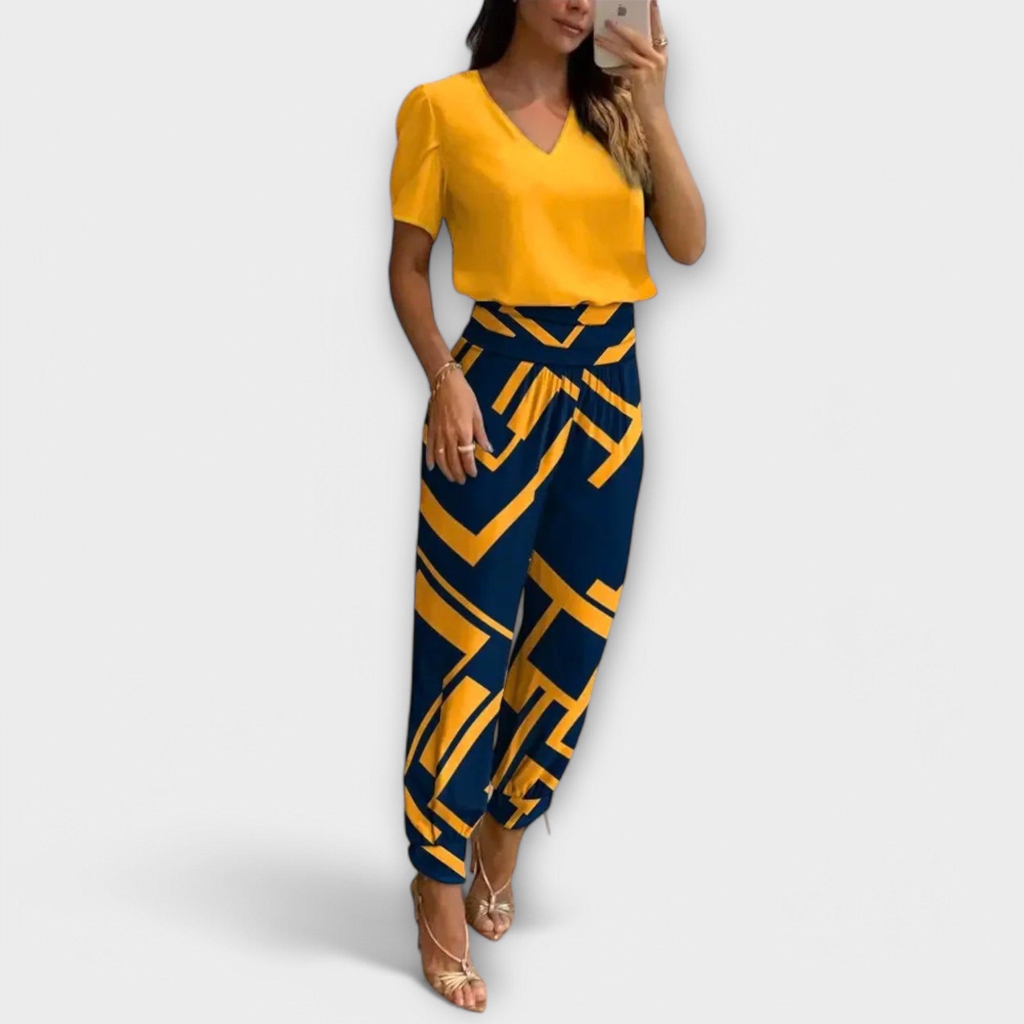 Irmelin - Stylová souprava s topem a kalhotami