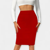 Elegantní vysoká kancelářská sukně