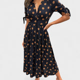 Monica™ | Stylové Puntíkované Šaty