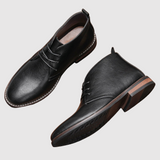 Viktor – Černé kožené pracovní obuv