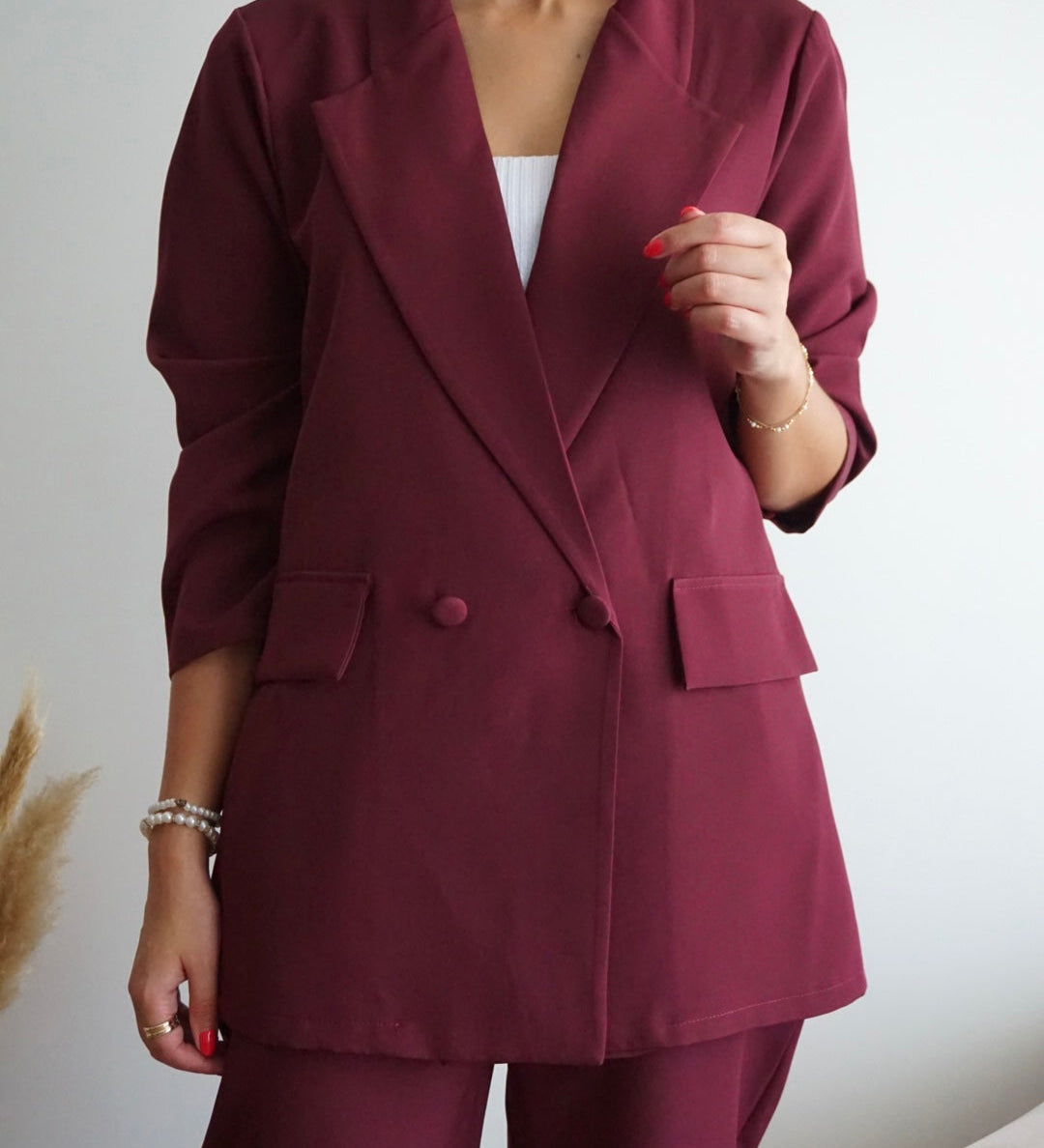 Burgundská Souprava Třešňového Dřeva