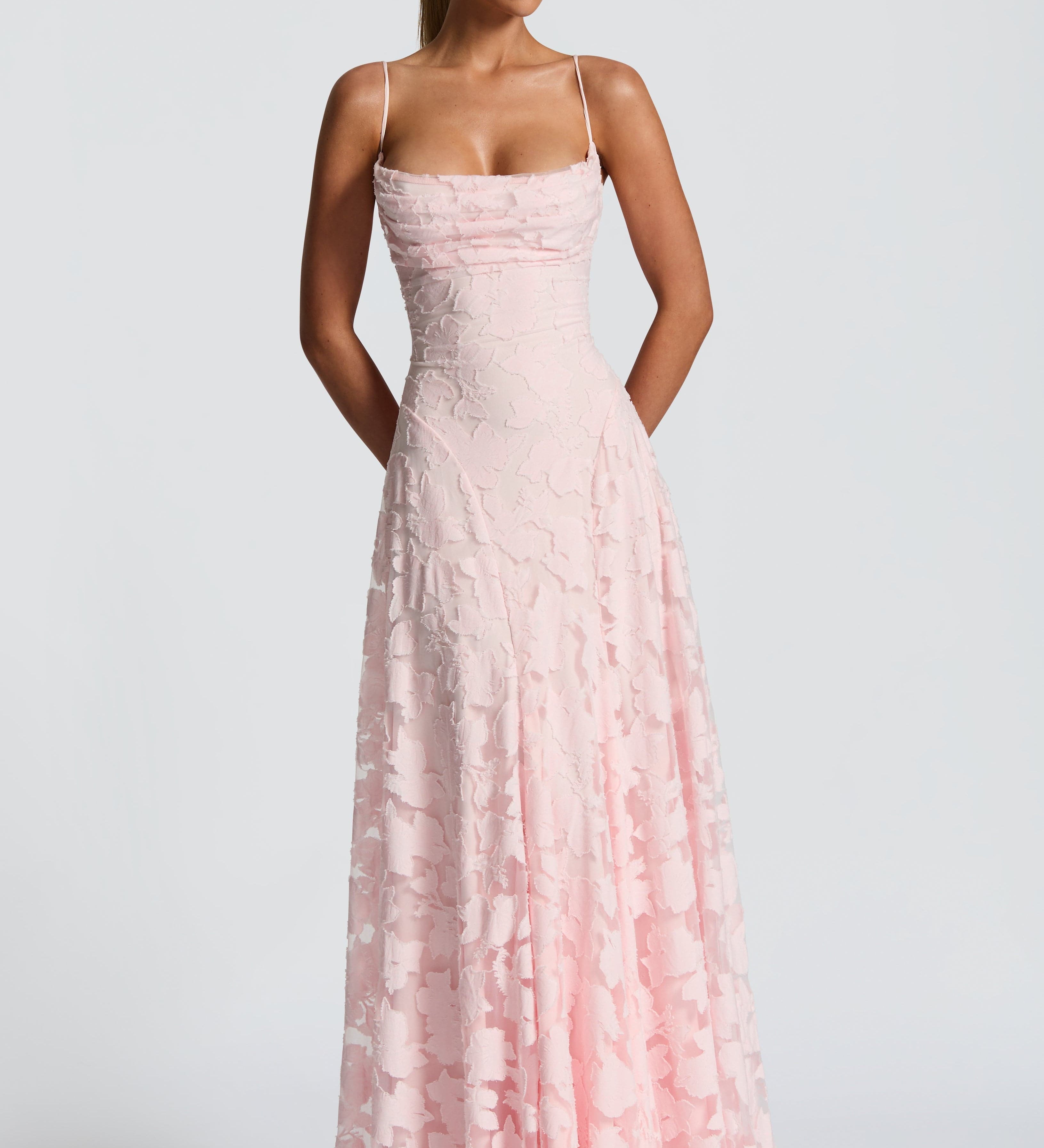 Francisa™ | Dlouhé krajkové šaty s korzetovým střihem