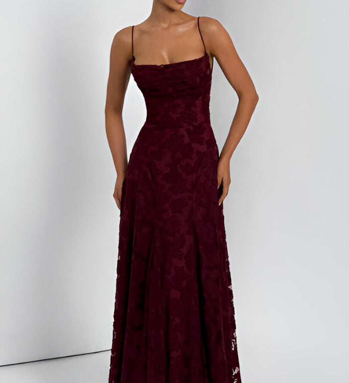 Francisa™ | Dlouhé krajkové šaty s korzetovým střihem