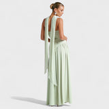 Maliyah Šaty - Asymetrický střih v mátové barvě