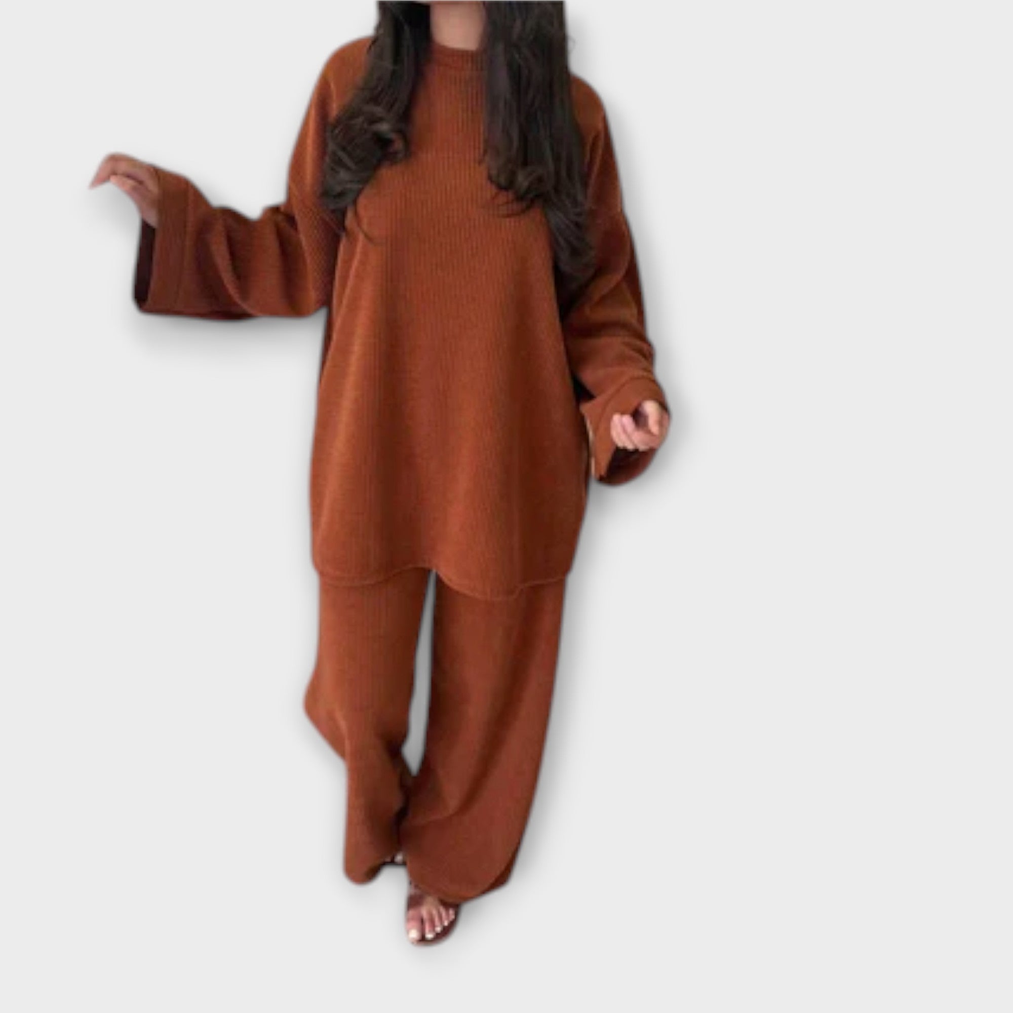 Ingrid – Plus Size Set with Ribbed Design