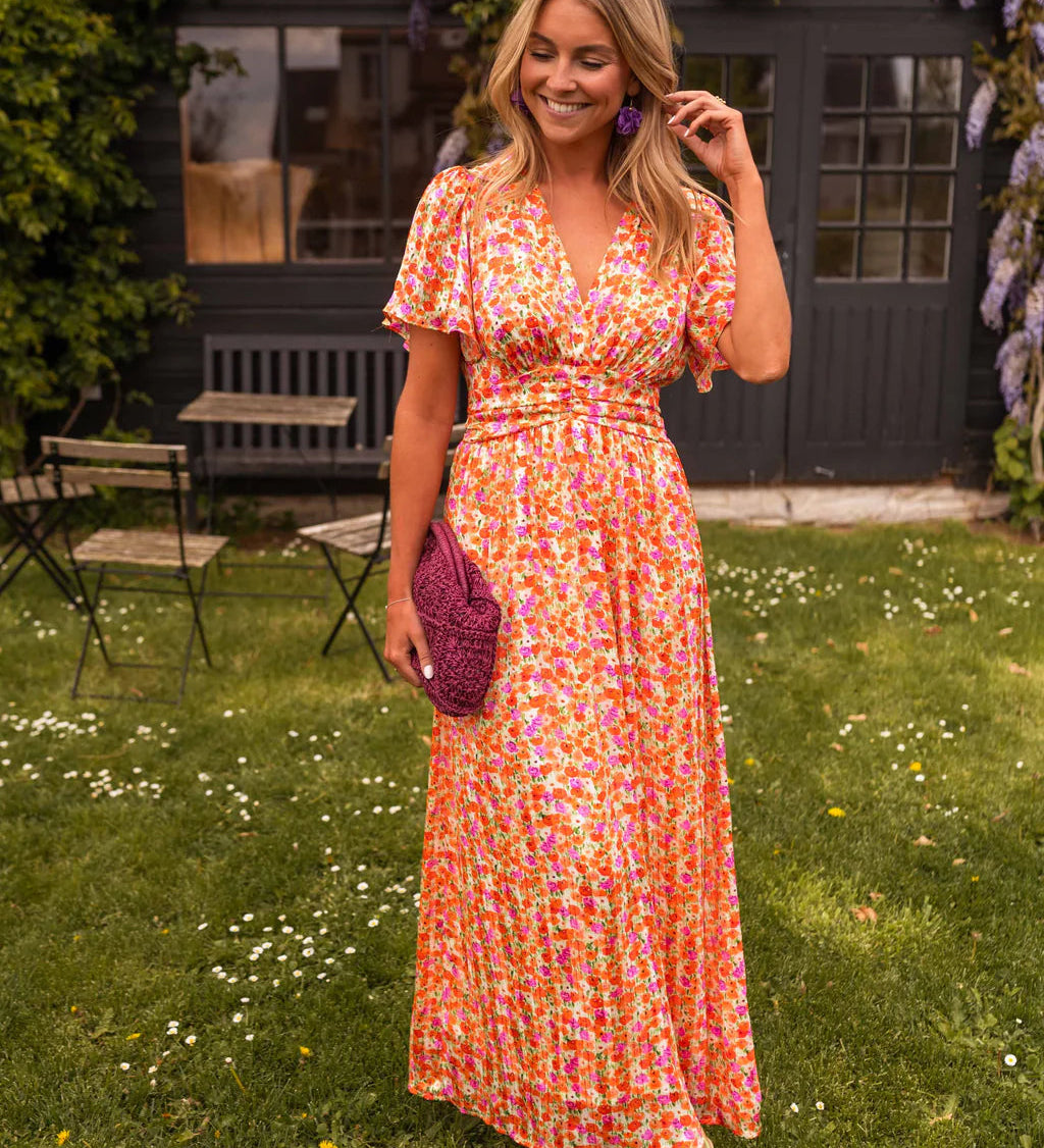 Sandra | Elegantní maxi šaty s V-výstřihem