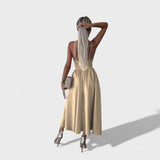 "Cielo Divino – Midi Šaty s Předním Rozparkem" can be rewritten as "Cielo Divino – Midi Šaty s Elegantním Předním Rozparkem".