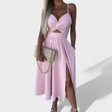 "Cielo Divino – Midi Šaty s Předním Rozparkem" can be rewritten as "Cielo Divino – Midi Šaty s Elegantním Předním Rozparkem".