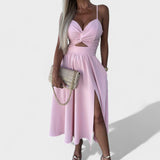 "Cielo Divino – Midi Šaty s Předním Rozparkem" can be rewritten as "Cielo Divino – Midi Šaty s Elegantním Předním Rozparkem".